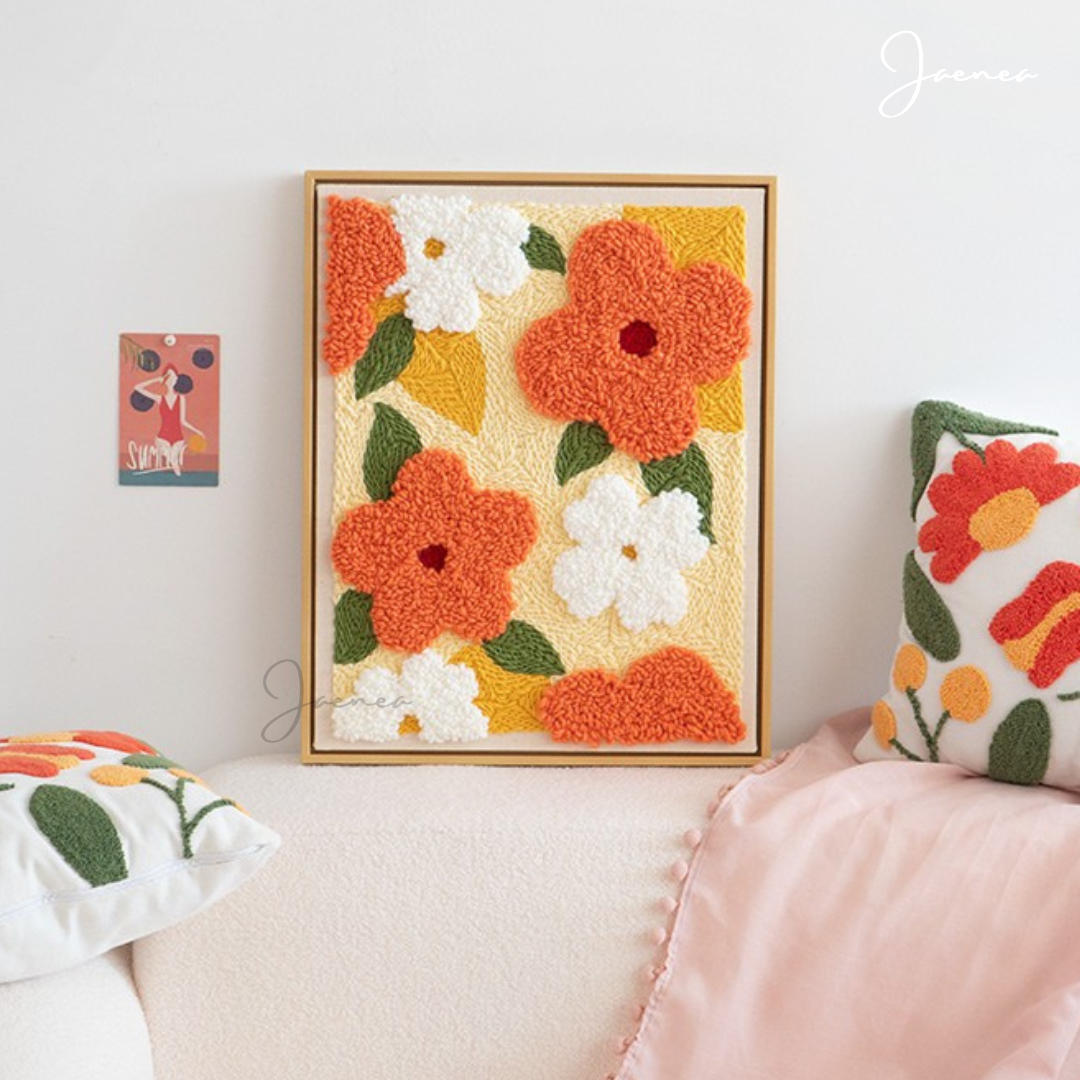 Golden Hour Blossoms — HealingWeave™ Punch Stitching Kit