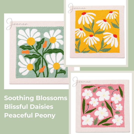 Soothing Blossoms, Blissful Daisies, Peaceful Peony - Full Tutorial