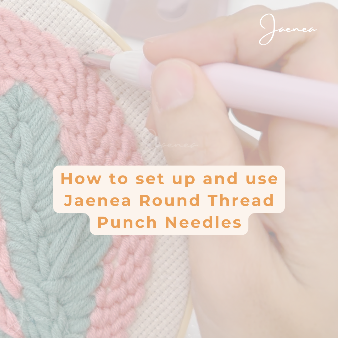 Using HealingWeave Round Threads Punch Needles