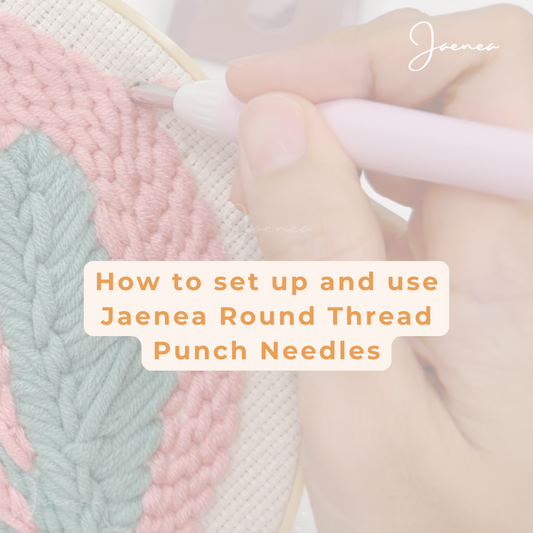 Using HealingWeave Round Threads Punch Needles